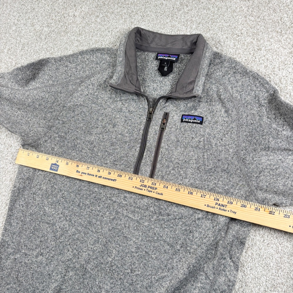 Patagonia Better Sweater 1/4 Zip Pullover Mens Size M Gray Fleece Jacket - Picture 4 of 9
